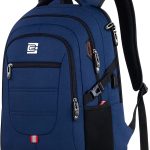 Bagsure Travel Laptop Backpack, Business Water Resistant Laptop Backpack with USB Charging Port, Durable Anti Theft College School Computer Bag for Men & Women Fits 15.6 Inch Notebook & Laptop
